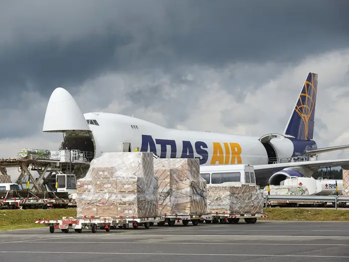 Atlas Air plane and cargo